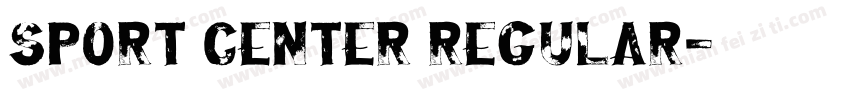 SPORT CENTER Regular字体转换